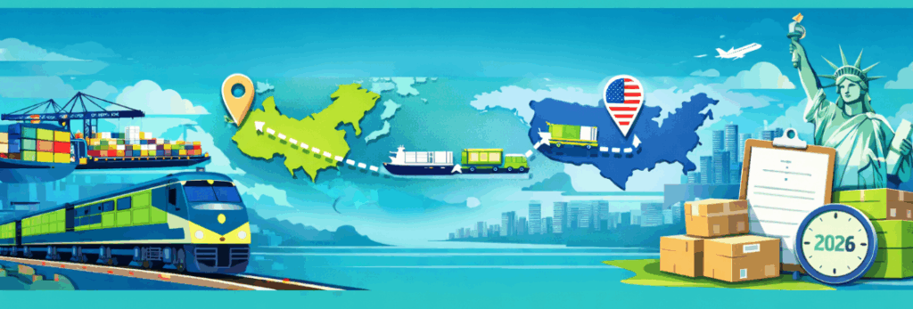 Rail Freight China to USA 2026: Amazon Guide