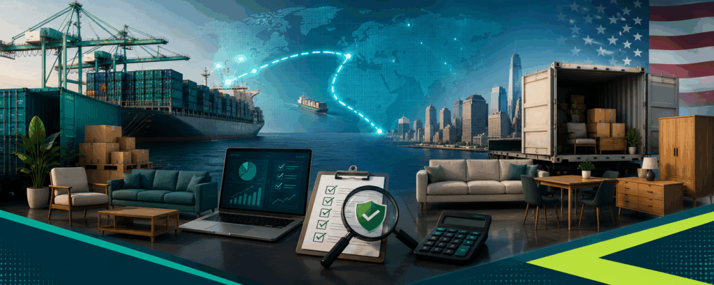 How to Import Furniture to the USA: The Complete 2026 Compliance & Cost Guide